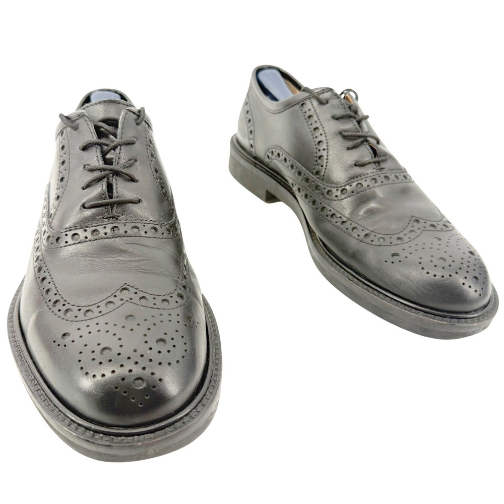 Doppelganger Regan Wingtip Oxford Mens 41 US 8-8.5 Black Leather Brogue Luxury